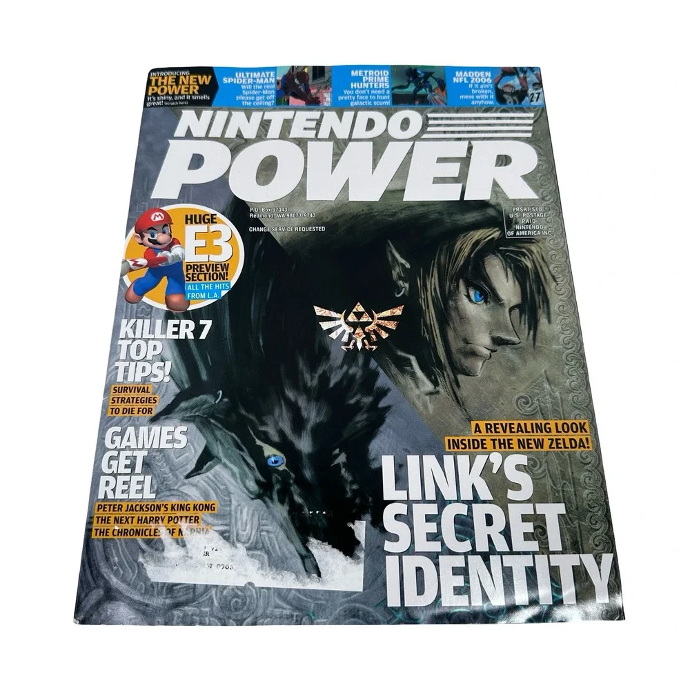 Nintendo Power Magazine 2005 Lot 193 Mario E3 Wii Reveal Zelda Twilight Princess